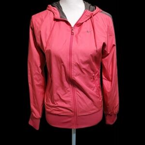 Nike Pink Hooded Jacket with Pockets Women's Size Small
